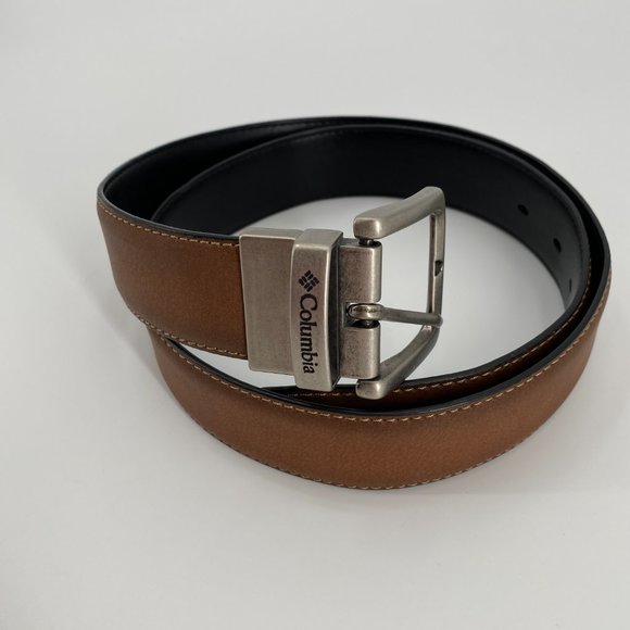 Columbia Black Brown Reversible 35" Leather Belt - Picture 2 of 5